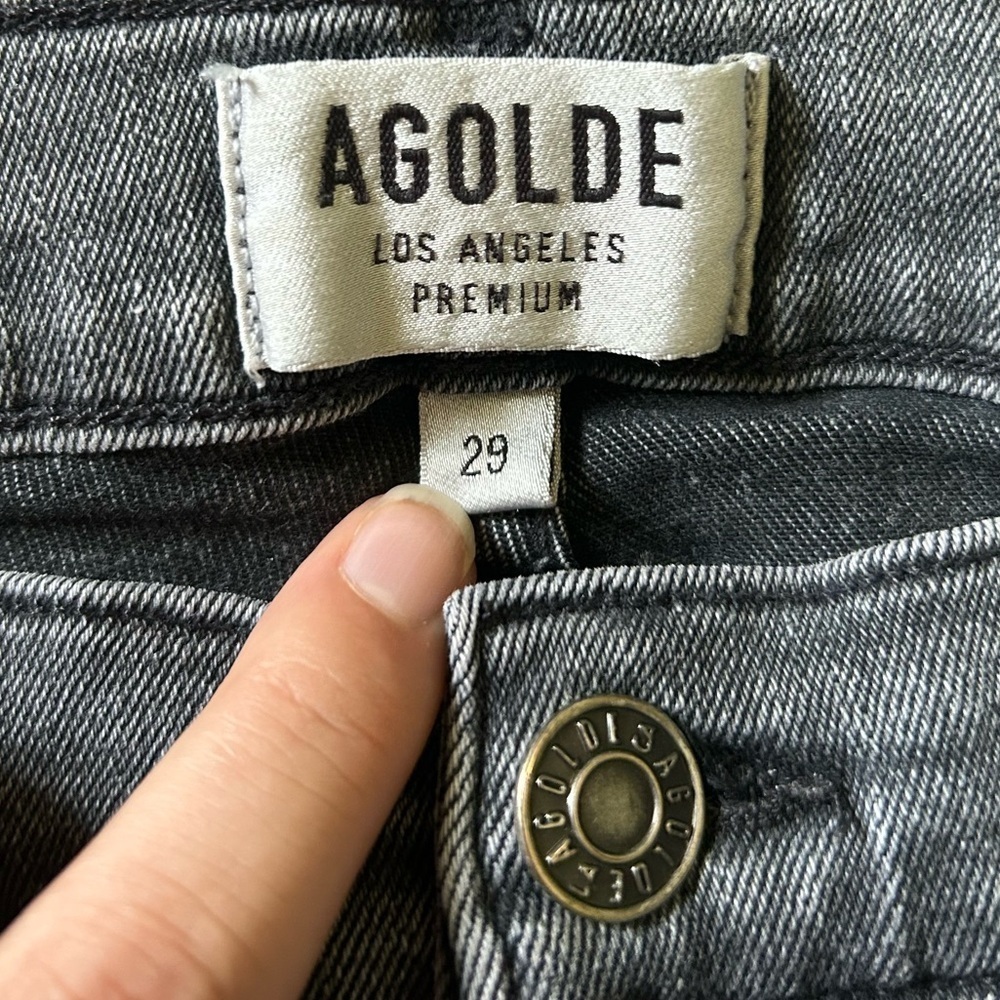 AGOLDE Sophie Crop Mid-Rise Slim Jeans Gray
Size 29 - Picture 7 of 10